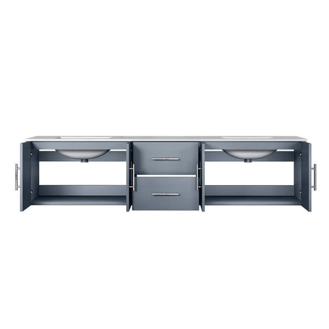 Image of Lexora Geneva Transitional Dark Grey 80" Double Sink Vanity | LG192280DBDS000