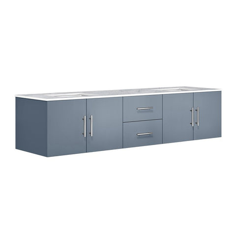Image of Lexora Geneva Transitional Dark Grey 80" Double Sink Vanity | LG192280DBDS000