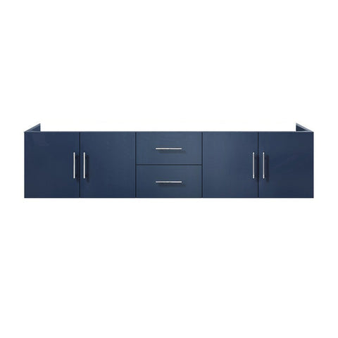 Image of Lexora Geneva Transitional Navy Blue 80" Vanity Cabinet Only | LG192280DE00000