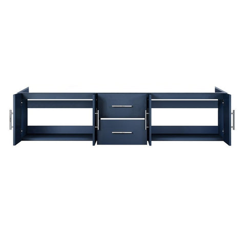 Image of Lexora Geneva Transitional Navy Blue 80" Vanity Cabinet Only | LG192280DE00000