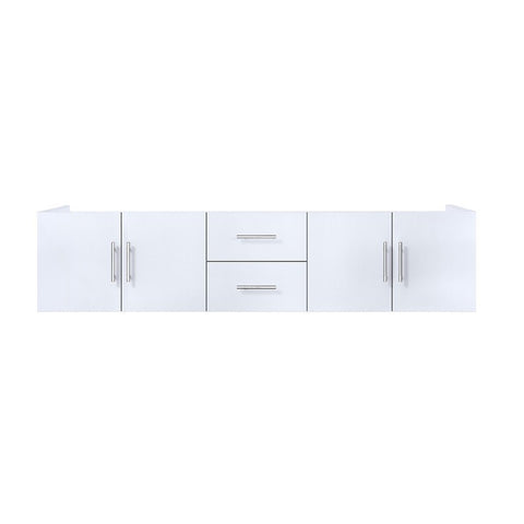 Image of Lexora Geneva Transitional Glossy White 80" Vanity Cabinet Only | LG192280DM00000