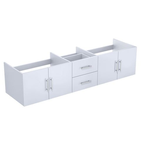Image of Lexora Geneva Transitional Glossy White 80" Vanity Cabinet Only | LG192280DM00000