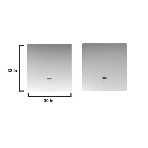 Image of Lexora Geneva Transitional Glossy White 80" Double Sink Vanity Set | LG192280DMDSLM30F