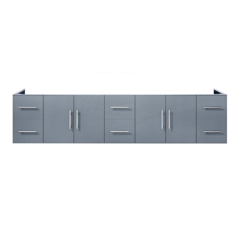 Image of Lexora Geneva Transitional Dark Grey 84" Vanity Cabinet Only | LG192284DB00000