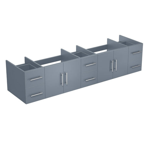 Image of Lexora Geneva Transitional Dark Grey 84" Vanity Cabinet Only | LG192284DB00000
