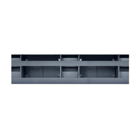 Image of Lexora Geneva Transitional Dark Grey 84" Double Sink Vanity with 36" Led Mirrors, no Top | LG192284DB00LM36
