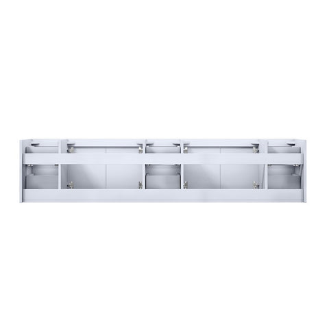 Image of Lexora Geneva Transitional Glossy White 84" Vanity Cabinet Only | LG192284DM00000