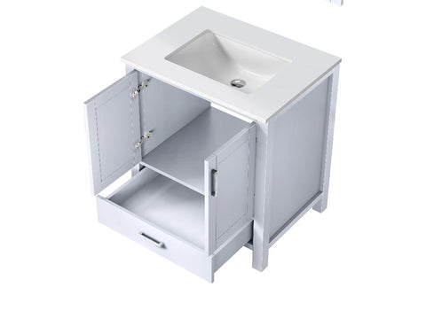 Image of Jacques Modern White 30" Single Sink Vanity | LJ342230SAWQ000