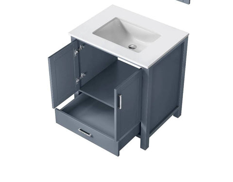 Image of Jacques Modern Dark Grey 30" Single Sink Vanity | LJ342230SBWQ000
