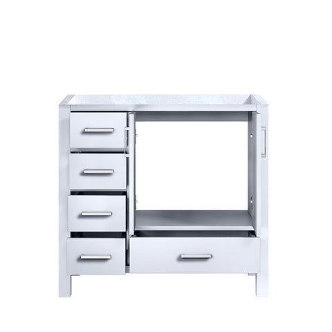 Image of Jacques 36" White Vanity Cabinet Only - Right Version | LJ342236SA00000R