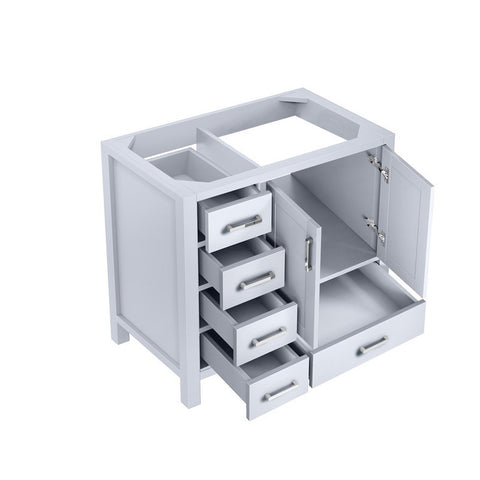 Image of Jacques 36" White Vanity Cabinet Only - Right Version | LJ342236SA00000R