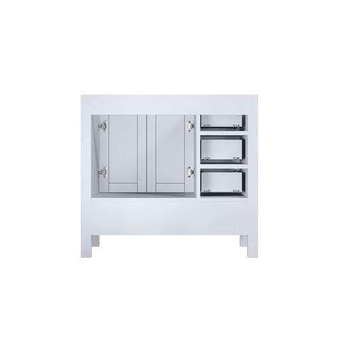 Image of Jacques 36" White Vanity Cabinet Only - Right Version | LJ342236SA00000R