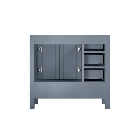 Image of Jacques 36" Dark Grey Vanity Cabinet Only - Right Version | LJ342236SB00000R