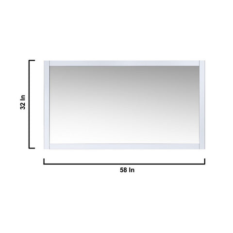 Image of Jacques 60" White Double Sink Vanity Set with White Carrara Marble Top | LJ342260DADSM58F