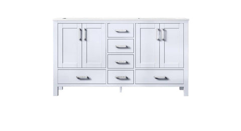 Image of Jacques Modern White 60" Double Sink Vanity | LJ342260DAWQ000