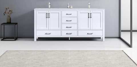 Image of Jacques Modern White 72" Double Sink Vanity | LJ342272DAWQ000