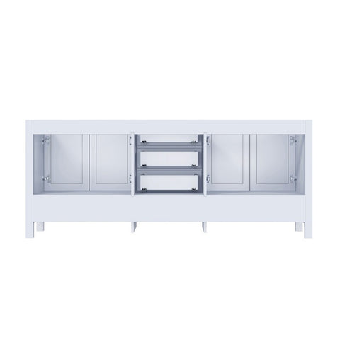 Image of Jacques 80" White Double Sink Vanity Set with White Carrara Marble Top | LJ342280DADSM30F
