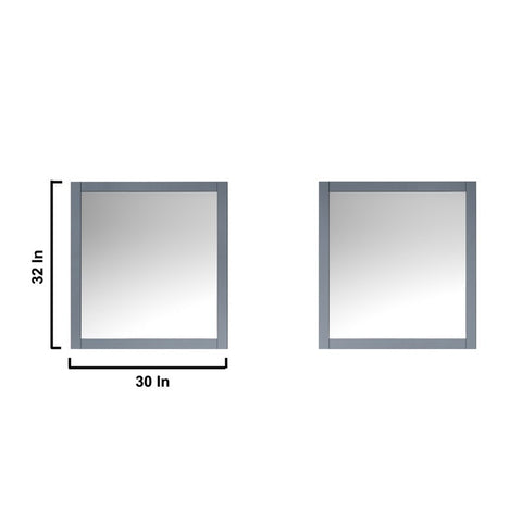 Image of Jacques 80" Dark Grey Double Sink Vanity Set with White Carrara Marble Top | LJ342280DBDSM30F