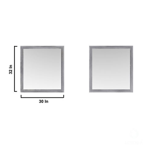 Image of Jacques 80" Distressed Grey Double Sink Vanity Set with White Carrara Marble Top | LJ342280DDDSM30F