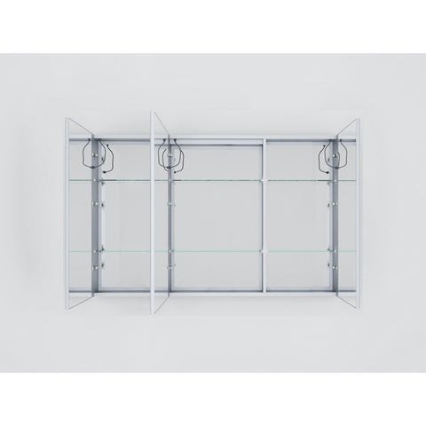 Image of Lexora Lesina 48" Wide x 36" Tall LED Medicine Cabinet w/ Defogger | LL4836LEDMC