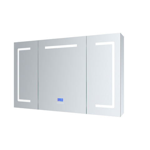 Image of Lexora Lesina 48" Wide x 36" Tall LED Medicine Cabinet w/ Defogger | LL4836LEDMC