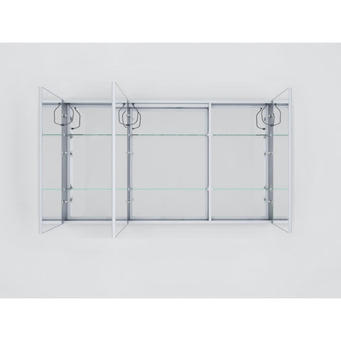 Image of Lexora Lesina 60" Wide x 32" Tall LED Medicine Cabinet w/ Defogger | LL6032LEDMC