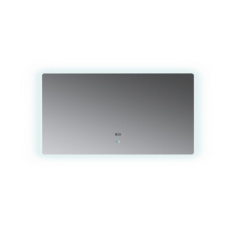 Image of Lexora Lugano 60" Wide x 32" Tall LED Mirror w/ Defogger | LL6032LEDM