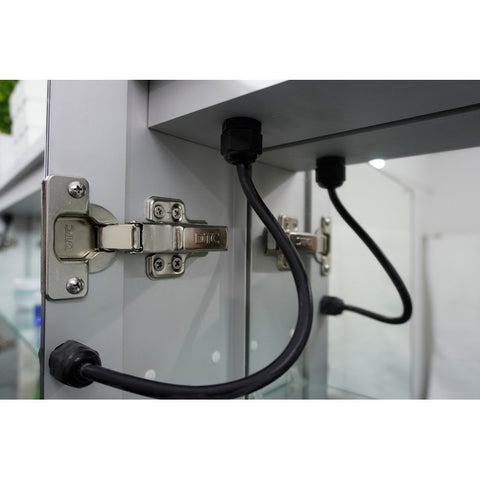 Image of Lexora Lesina 60" Wide x 36" Tall LED Medicine Cabinet w/ Defogger | LL6036LEDMC