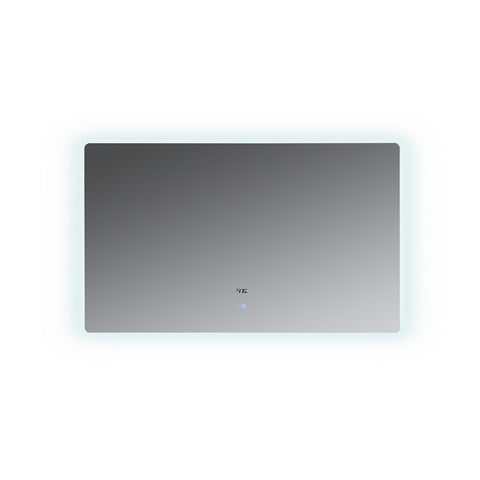 Image of Lexora Lugano 60" Wide x 36" Tall LED Mirror w/ Defogger | LL6036LEDM