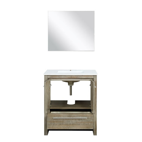Image of Lexora Lafarre Contemporary 30" Rustic Acacia Single Sink Bathroom Vanity | LLF30SKSOSM28
