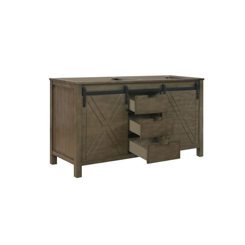 Image of Marsyas 60" Rustic Brown Vanity Cabinet Only | LM342260DK00000