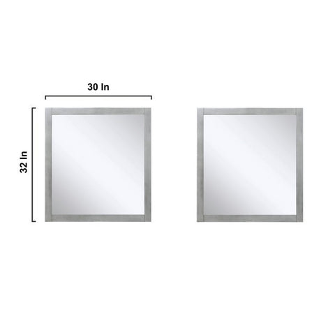 Image of Marsyas 80" Ash Grey Double Vanity Set, White Quartz Top | LM342280DHCSM30F