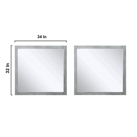 Image of Marsyas 84" Ash Grey Double Vanity Set, White Quartz Top | LM342284DHCSM34F
