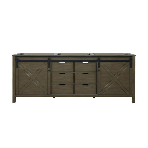 Image of Marsyas 84" Rustic Brown Vanity Cabinet Only | LM342284DK00000