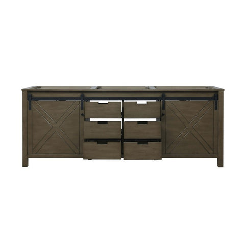 Image of Marsyas 84" Rustic Brown Vanity Cabinet Only | LM342284DK00000