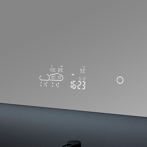 Image of Lexora Savera 24" Wide x 32" Tall LED Medicine Cabinet w/ Defogger | LS2432LEDMC