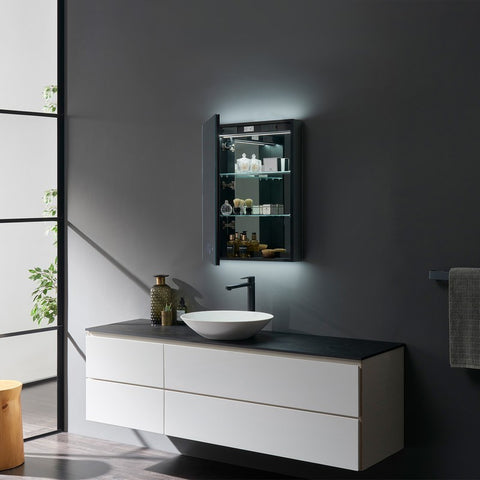 Image of Lexora Savera 24" Wide x 32" Tall LED Medicine Cabinet w/ Defogger | LS2432LEDMC