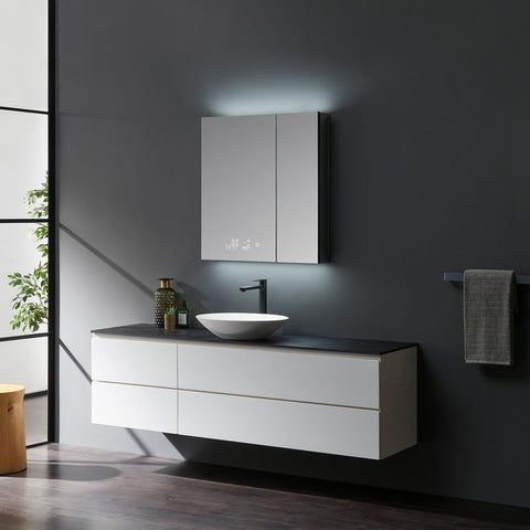 Image of Lexora Savera 30" Wide x 32" Tall LED Medicine Cabinet w/ Defogger | LS3032LEDMC