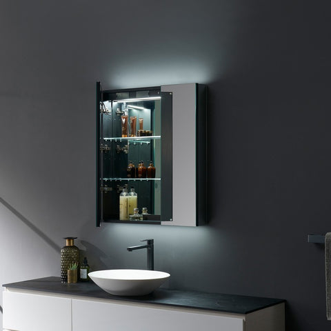 Image of Lexora Savera 30" Wide x 32" Tall LED Medicine Cabinet w/ Defogger | LS3032LEDMC