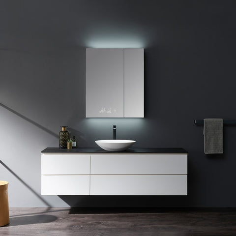 Image of Lexora Savera 30" Wide x 36" Tall LED Medicine Cabinet w/ Defogger | LS3036LEDMC