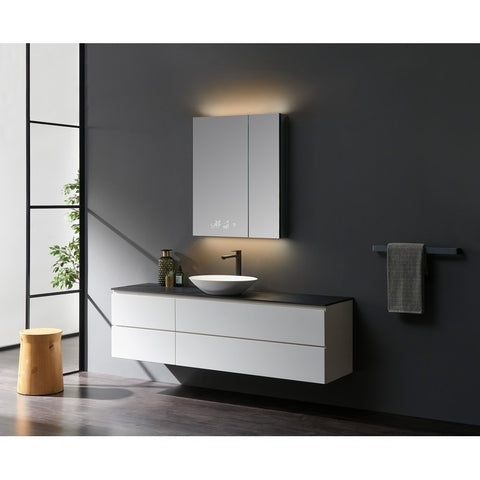 Image of Lexora Savera 30" Wide x 36" Tall LED Medicine Cabinet w/ Defogger | LS3036LEDMC