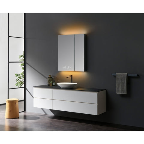 Image of Lexora Savera 30" Wide x 36" Tall LED Medicine Cabinet w/ Defogger | LS3036LEDMC