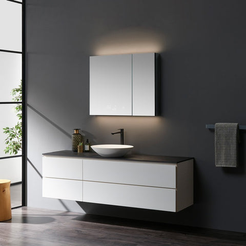 Image of Lexora Savera 36" Wide x 32" Tall LED Medicine Cabinet w/ Defogger | LS3632LEDMC