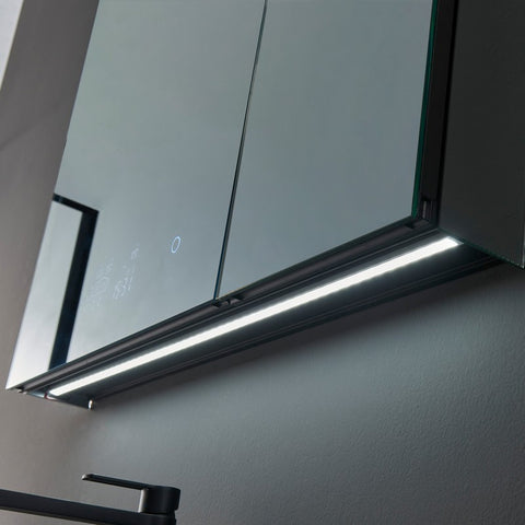 Image of Lexora Savera 36" Wide x 32" Tall LED Medicine Cabinet w/ Defogger | LS3632LEDMC