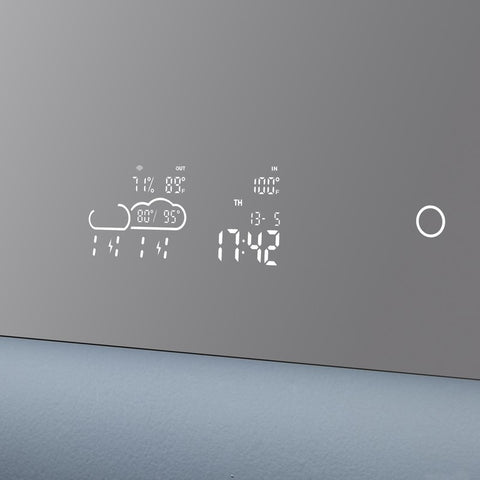 Image of Lexora Savera 48" Wide x 32" Tall LED Medicine Cabinet w/ Defogger | LS4832LEDMC