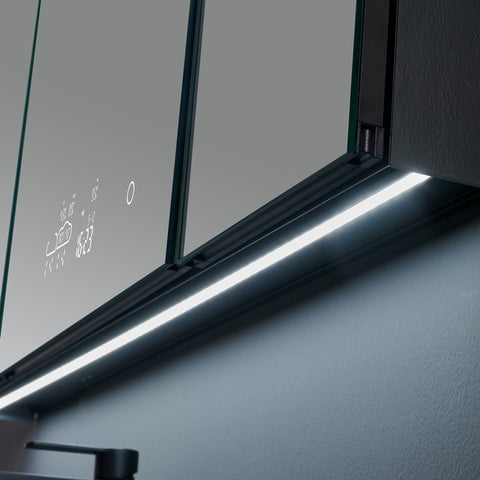 Image of Lexora Savera 48" Wide x 36" Tall LED Medicine Cabinet w/ Defogger | LS4836LEDMC