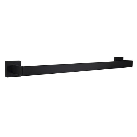 Image of Lexora Bagno Lucido Stainless Steel 24" Towel Bar - Matte Black | LTB2414152MB