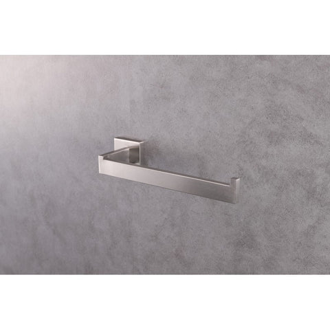 Image of Bagno Lucido Stainless Steel Towel Holder - Satin Nickel | LTR14152SN