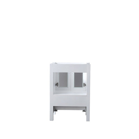 Image of Volez 24" White Single Vanity Set, Integrated Top | LV341824SAESM22F