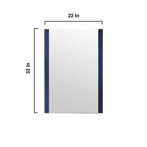 Image of Volez 24" Navy Blue Single Vanity Set, Integrated Top | LV341824SEESM22F